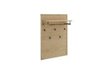 Garderoben-Set >ARAYA< (2-teilig) in Eiche teilmassiv - 79x195x40,5 (BxHxT)
