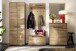 Garderoben-Set >ARAYA< (4-teilig) in Eiche teilmassiv - 158x195x40,5 (BxHxT)