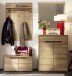 Garderoben-Set >ARAYA< (4-teilig) in Eiche teilmassiv - 158x195x40,5 (BxHxT)