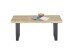 Couchtisch >ASOLA< in Eiche furniert / schwarz - 110x45x70cm (BxHxT)