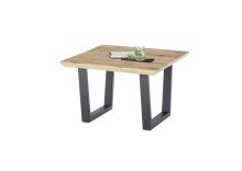Couchtisch >ASOLA< in Eiche furniert / schwarz -...