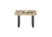 Couchtisch >ASOLA< in Eiche furniert / schwarz - 70x45x70cm (BxHxT)