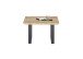 Couchtisch >ASOLA< in Eiche furniert / schwarz - 70x45x70cm (BxHxT)