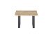 Couchtisch >ASOLA< in Eiche furniert / schwarz - 70x45x70cm (BxHxT)