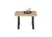 Couchtisch >ASOLA< in Eiche / schwarz, furniert - 70x45x70cm (BxHxT)
