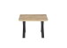 Couchtisch >ASOLA< in Eiche / schwarz, furniert - 70x45x70cm (BxHxT)