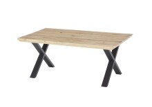 Couchtisch >ASOLA< in Eiche / schwarz, furniert -...
