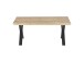 Couchtisch >ASOLA< in Eiche / schwarz, furniert - 110x45x70cm (BxHxT)