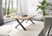 Couchtisch >ASOLA< in Eiche / schwarz, furniert - 110x45x70cm (BxHxT)