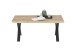 Couchtisch >ASOLA< in Eiche / schwarz, furniert - 110x45x70cm (BxHxT)