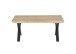 Couchtisch >ASOLA< in Eiche / schwarz, furniert - 110x45x70cm (BxHxT)