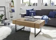 Couchtisch >PAPHOS< Schublade, Asteiche furniert /...