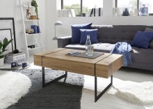 Couchtisch >PAPHOS< Schublade, Asteiche furniert /...
