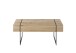 Couchtisch >PAPHOS< Schublade, Asteiche furniert / schwarz - 110x45x60cm (BxHxT)