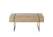 Couchtisch >PAPHOS< Schublade, Asteiche furniert / schwarz - 110x45x60cm (BxHxT)