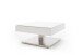 Couchtisch >MARIKO< mit Stauraum, weiss, MDF/ Metall/ Sicherheitsglas - 75x38x75cm (BxHxT)