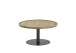 Couchtisch >MONTEVERDE< in Eiche furniert, Holzwerkstoff/ Metall - 40x80cm (HxD)