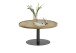 Couchtisch >MONTEVERDE< in Eiche furniert, Holzwerkstoff/ Metall - 40x80cm (HxD)