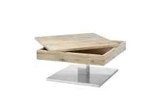Couchtisch >MONROVIA< mit Stauraumfach, Asteiche furniert - 75x38x75 (BxHxT)