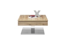 Couchtisch >MONROVIA< mit Stauraumfach, Asteiche furniert - 75x38x75 (BxHxT)