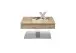 Couchtisch >MONROVIA< mit Stauraumfach, Asteiche furniert - 75x38x75 (BxHxT)