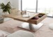Couchtisch >MONROVIA< mit Stauraumfach, Asteiche furniert - 75x38x75 (BxHxT)