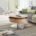 Couchtisch >SUVA< mit Stauraum, Asteiche furniert, Holzwerkstoff/ Metall - 40x79cm (HxD)