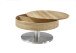 Couchtisch >SUVA< mit Stauraum, Asteiche furniert, Holzwerkstoff/ Metall - 40x79cm (HxD)