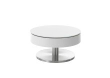 Couchtisch >SUVA< mit Stauraumfach, weiss, Glas/...