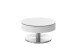 Couchtisch >SUVA< mit Stauraumfach, weiss, Glas/ Metall/ MDF - 40x79cm (HxD)