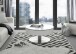 Couchtisch >SUVA< mit Stauraumfach, weiss, Glas/ Metall/ MDF - 40x79cm (HxD)