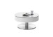 Couchtisch >SUVA< mit Stauraumfach, weiss, Glas/ Metall/ MDF - 40x79cm (HxD)