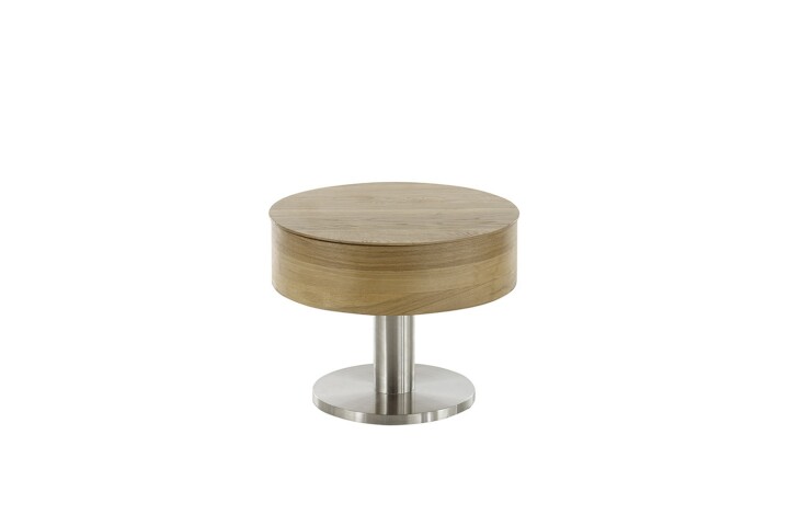 Couchtisch >TANGER< mit Lift un Stauraum, Asteiche furniert - 47/65x60cm (HxD)