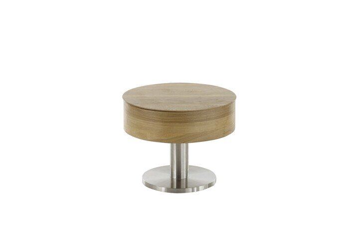 Couchtisch >TANGER< mit Lift un Stauraum, Asteiche furniert - 47/65x60cm (HxD)