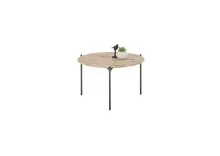 Couchtisch >ASSUAN< in Eiche, Massivholz / Metall -...