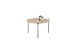 Couchtisch >ASSUAN< in Eiche, Massivholz / Metall - 33x55cm (HxD)