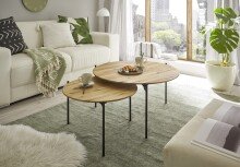Couchtisch >ASSUAN< in eichenfarben, Massivholz/...