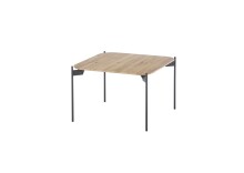 Couchtisch >ALTO< in Eiche, massivholz / Metall -...