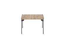 Couchtisch >ALTO< in Eiche, massivholz / Metall - 60x38x60cm (BxHxT)