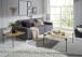 Couchtisch >ALTO< in Eiche, massivholz / Metall - 60x38x60cm (BxHxT)