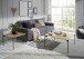 Couchtisch >ALTO< in Eiche, massivholz / Metall - 60x38x60cm (BxHxT)