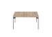 Couchtisch >ALTO< in Eiche, Massivholz / Metall - 80x38x80cm (BxHxT)