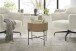 Beistelltisch >MANACOR< in Eiche Dekor, Holzwerkstoff/ Metall - 45x45cm (HxD)