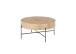 Couchtisch >MANACOR< in Eiche Dekor, Holzwerkstoff / Metall - 37x80cm (HxD)