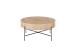 Couchtisch >MANACOR< in Eiche Dekor, Holzwerkstoff / Metall - 37x80cm (HxD)