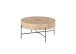 Couchtisch >MANACOR< in Eiche Dekor, Holzwerkstoff / Metall - 37x80cm (HxD)