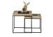 Satztisch >UBEDA< (2er-Set) in Eiche furniert - 50x50x50cm & 45x42x45cm (BxHxT)