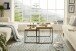 Satztisch >UBEDA< (2er-Set) in Eiche furniert - 50x50x50cm & 45x42x45cm (BxHxT)
