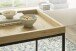 Satztisch >UBEDA< (2er-Set) in Eiche furniert - 50x50x50cm & 45x42x45cm (BxHxT)