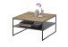 Couchtisch >MINERAL< in Eiche, Massivholz / Metall - 70x40x70cm (BxHxT)